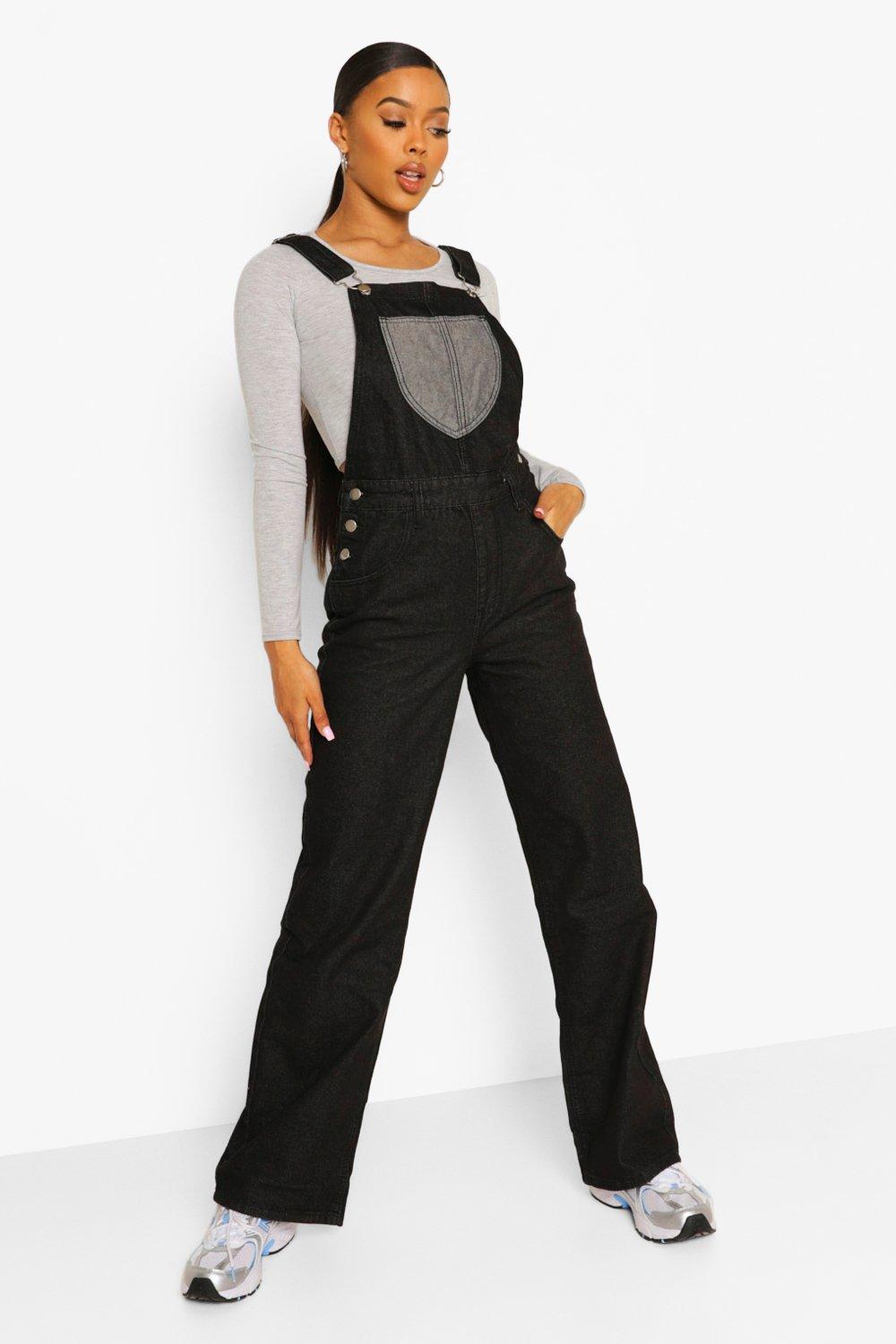 Black sales boyfriend overalls